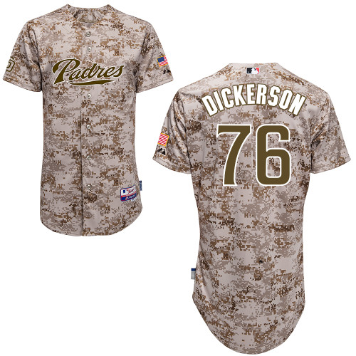 Alex Dickerson #76 MLB Jersey-San Diego Padres Men's Authentic Camo Baseball Jersey